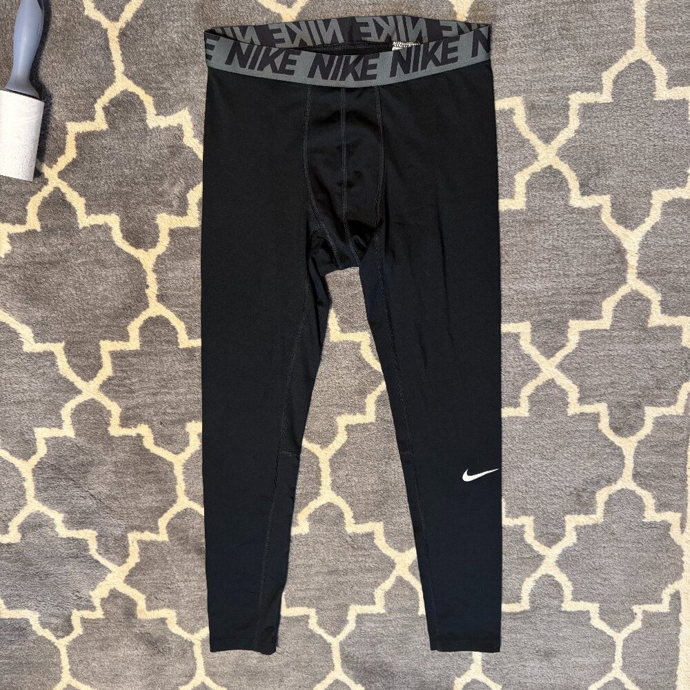 $75 Nike Dri Fit mens Leggings base layer Comprtession Large